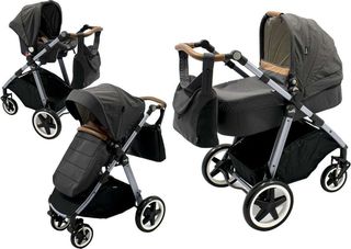 Just Baby Πολυκαρότσι Oasis Trio 250 3 in 1 Dark Grey