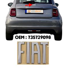 Fiat 500e Γνήσιο Σήμα Πορτμπαγκάζ