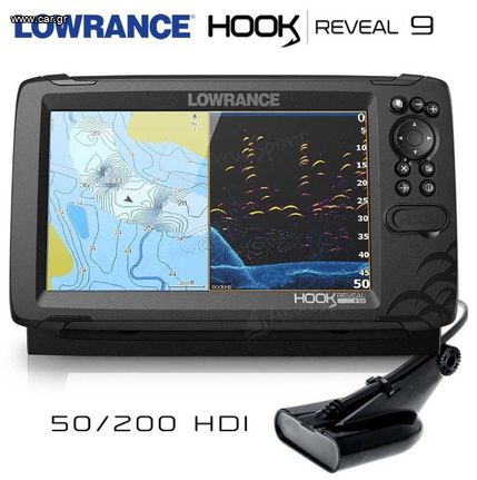 lowrance hook reveal 9" me mati 50/200