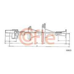 Άξονας ταχύμετρου 2800 mm FORD SIERRA 82 - 93 6151483