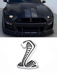 ΣΗΜΑ Mustang Cobra Shelby GT500, GT350, GT 500, 350 3D Metal Cobra Emblema do emblema