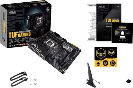 Asus TUF Gaming H470 Pro WiFi Motherboard ATX με Intel 1200 Socket + Intel Core i5-10600K 4.1GHz Επεξεργαστής 6 Πυρήνων για Socket 1200 σε Κουτί