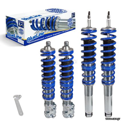 Ρυθμιζόμενη Ανάρτηση Kαθ Ύψος JOM Blueline Κιτ Coilover για VW Golf 3 / Vento - 4 Τμχ. - (741000)