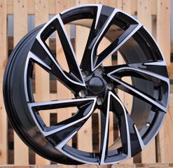 VW REPLICA  17x7.5  5X112  ET  45  57.1  Black Polished