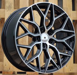 17x7.5  5X112  ET  40   Black Polished  (Style Vossen)