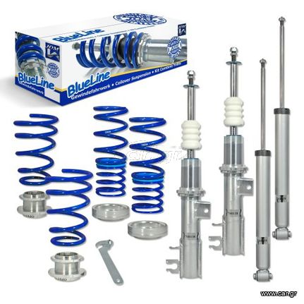 Ρυθμιζόμενη Ανάρτηση Kαθ Ύψος JOM Blueline Κιτ Coilover για Fiat Grande Punto (199) / Punto Evo - 4 Tμχ. - (741079)