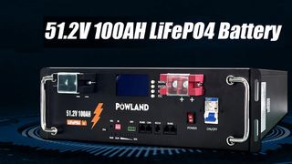 Μπαταρία Βαθιάς Εκφόρτισης Lifepo4 51.2v / 100Ah Rack Mount 5Kwh