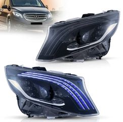 ΦΑΝΑΡΙΑ ΕΜΠΡΟΣ LED Headlights Mercedes Benz Metris/Vito W447 Vland LED Matrix Headlights Black 16/23