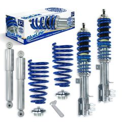 Ρυθμιζόμενη Ανάρτηση Kαθ Ύψος JOM Blueline Κιτ Coilover για Fiat 500 (07+) - 4 Τμχ. - (741131)