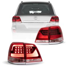 ΦΑΝΑΡΙΑ ΠΙΣΩ Taillights Toyota Land Cruiser LED Tail Lights with Amber Turn Signal 08/15