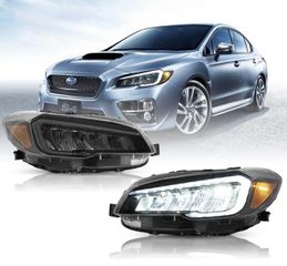 ΦΑΝΑΡΙΑ ΕΜΠΡΟΣ LED Headlights 15-21 Subaru WRX & 16-21 Subaru WRX STI LED Reflection Bowl Headlights Chrome