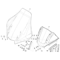 Παρμπριζ Ανεμοθωρακας Piaggio MP3-thumb-2