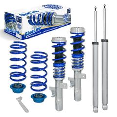 Ρυθμιζόμενη Ανάρτηση Kαθ Ύψος JOM Blueline Κιτ Coilover για Ford Focus MK2 - 4 Τμχ. - (741030)