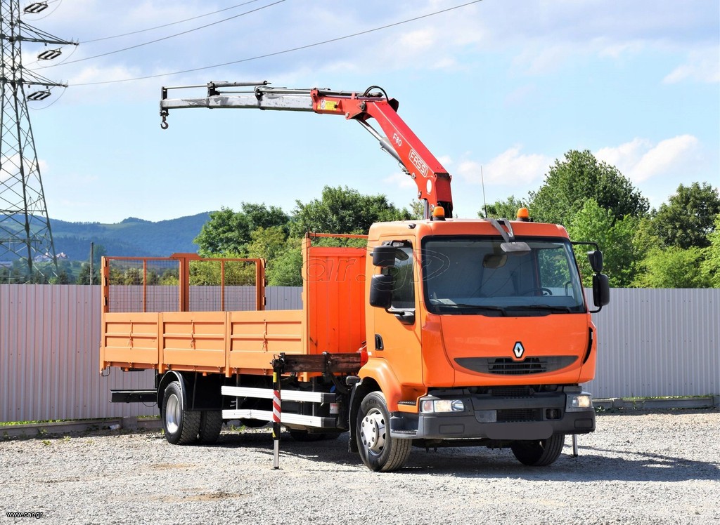 Γερανοί - Φορτηγά Με Γερανό Renault 2008 MIDLUM 220 DXI * PLATFORM 7,20m * FASSI F80A.23