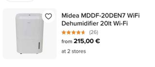 Αφυγραντηρας midea 20lt σαν καινούριος