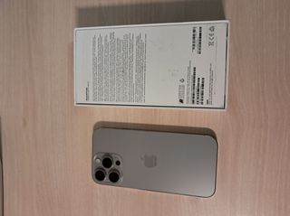 iPhone 15 pro max natural titanium