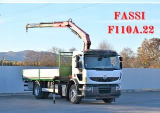 Γερανοί - Φορτηγά Με Γερανό Renault 2009 Premium 370 * FASSI F110A.22 *