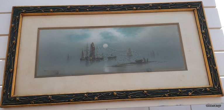 ΠΙΝΑΚΑΣ,ΆΝΤΙΚΑ, ΜΕ ΚΟΡΝΊΖΑ ART NOUVEAU