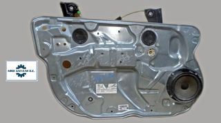 VW POLO/9N/9N3 (2002-2009), Μηχανισμός παραθύρου (εμπρός αριστερός), με βάση, με κωδικούς 6Q4837401AP, 6Q483755