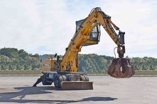 Εκσκαφέας Με Λάστιχα Liebherr 2008 PELLE A316 * χειριστής υλικών *-thumb-2