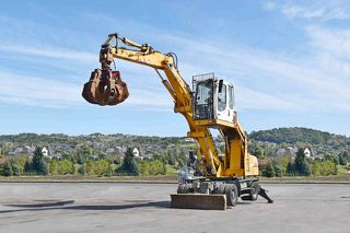 Εκσκαφέας Με Λάστιχα Liebherr 2008 PELLE A316 * χειριστής υλικών *-thumb-3