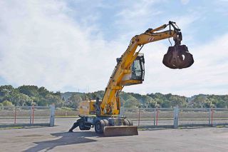 Εκσκαφέας Με Λάστιχα Liebherr 2008 PELLE A316 * χειριστής υλικών *-thumb-4