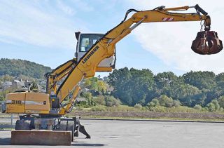Εκσκαφέας Με Λάστιχα Liebherr 2008 PELLE A316 * χειριστής υλικών *-thumb-6