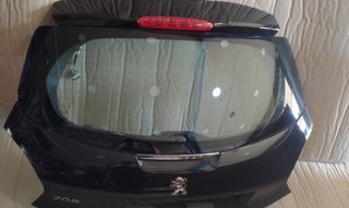 ΚΑΠΩ ΠΙΣΩ  PEUGEOT 208--(Μοντ-2012-2019) ΜΑΥΡΟ ΓΝΗΣΙΟ ΑΡΙΣΤΗ ΚΑΤΑΣΤΑΣΗ