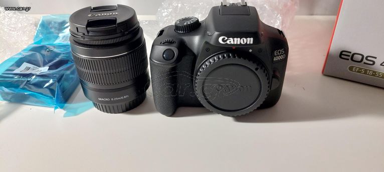 Canon DSLR Φωτογραφική Μηχανή EOS 4000D Crop Frame Kit