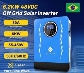 Inverter 6.200watt υβιρδικο / Πανελ 595watt τεμ 4/ Μπαταριες 150ah τεμ 4