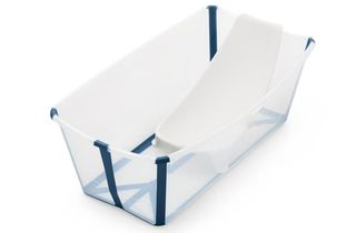 Stokke Flexi Bath Bundle Mπανάκι με υποστήριξη - διάφανο γαλάζιο