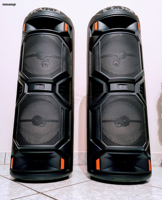 Σύστημα Karaoke 2 ηχειων bluetooth