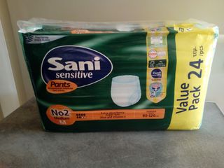 Πάνες ακράτειας ενηλίκων Sani sensitive No2 Medium