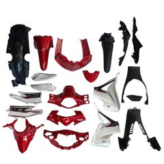 ΚΟΣΤΟΥΜΙ ΣΕΤ ΠΛΑΣΤΙΚΑ ΓΙΑ  HONDA WAVE 110 ΚΟΚΚΙΝΟ ΑΣΗΜΙ