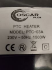 Αερόθερμο OSCAR PLUS   1500 W-thumb-1