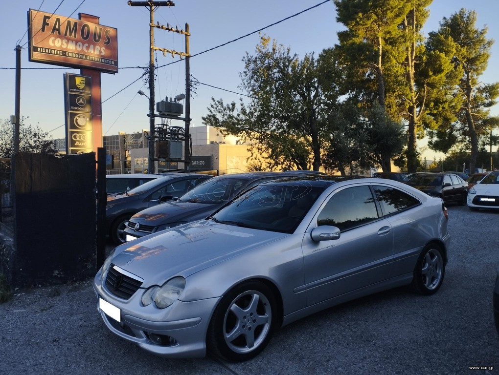 Mercedes-Benz C 200 2001 AMG Look, 192PS, Δέρμα, Οροφή, ANDROID, Ελληνικό, Άριστο!