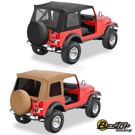 Jeep Wrangler YJ 1987-1995 Τέντα Supertop Classic Soft Top Ολοκληρωμένο Σετ – [Bestop]