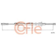 Ντίζα, φρένο ακινητοποίησης CITROЁN AX / BX πίσω R 1395/1116mm 95604194