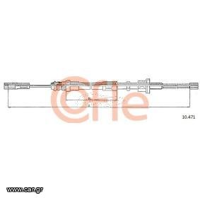 Ντίζα, φρένο ακινητοποίησης CITROЁN AX / BX πίσω R 1395/1116mm 95604194