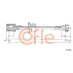 Άξονας ταχύμετρου 446mm (ΚΑΤΩ ΚΟΜΑΤΙ) FIAT TIPO / TEMPRA, LANCIA DEDRA 7602006