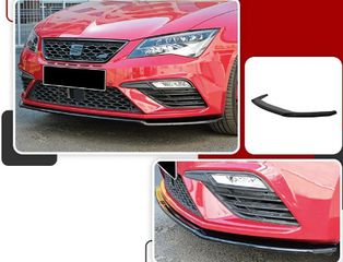 Lip spoiler μαύρο πλαστικό γυαλιστερό - Seat Leon MK3 Cupra 2017-2020