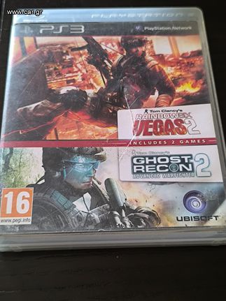 PS3 - Tom Clancy's Rainbow Six Vegas 2 Complete edition + Ghost Recon Advanced Warfighter 2