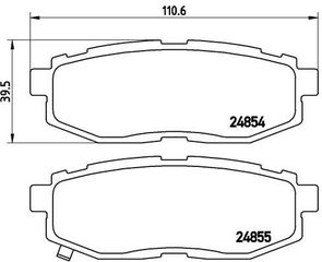 P78018 ΣΕΤ ΤΑΚΑΚΙΑ ΟΠΙΣΘ. FORESTER 2013-