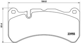 P50092 ΤΑΚΑΚ.ΕΜΠΡ.MB AMG (BREMBO 6P)/IMPREZA STI