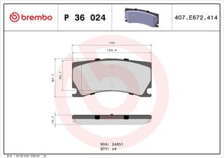 P36024 ΤΑΚΑΚ.ΕΜΠΡ.P-308 (ΔΑΓΚ.ALCON) ΓΙΑ ΔΙΣΚΟΥΣ 380ΜΜ