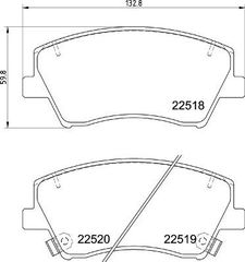 P30107 ΤΑΚΑΚ. ΕΜΠΡ. HYUNDAI IONIQ 03/16- / KIA NIRO 09/16-