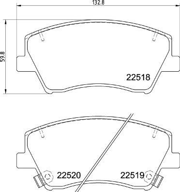 P30107 ΤΑΚΑΚ. ΕΜΠΡ. HYUNDAI IONIQ 03/16- / KIA NIRO 09/16-