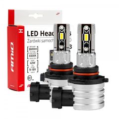 ΛΑΜΠΕΣ LED HΒ3 H-SERIES 9>18V 42W 6500K 3600lm +200% CSP LED AMiO - 2 TEM.