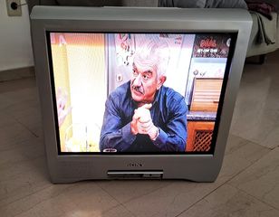 SONY Trinitron Color TV  KV21CT1E + Edision Triton Αποκωδικοποιητη