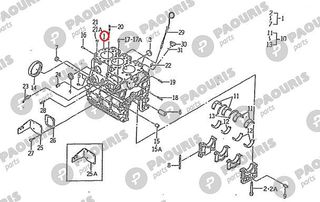 Κορμός Κινητήρα E3112, Iseki : 6211-210-054-00.